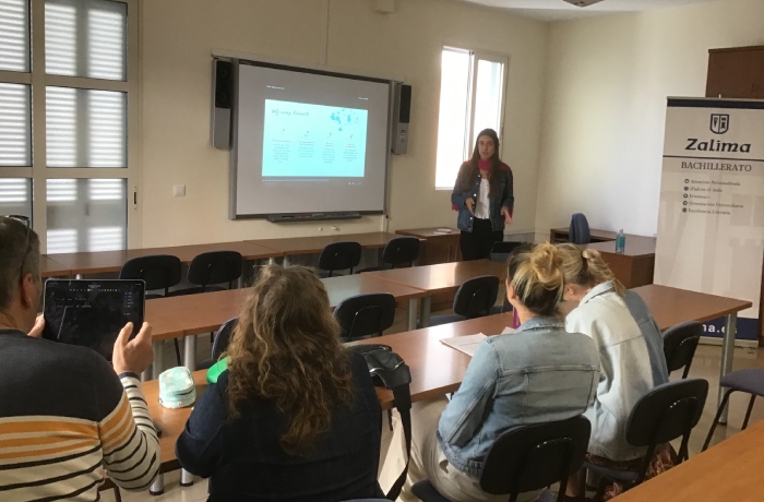 Cuatro profesores de Bélgica visitan Zalima para conocer el uso de las TIC en el aula